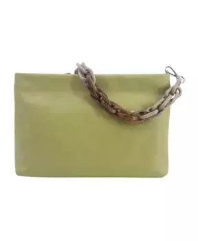 Кожаный клатч цепочка Gianni Chiarini, зеленый