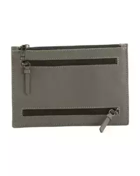 Кожаный клатч челси с задними карманами на молнии Botkier, цвет Smoke