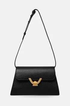 Кожаный клатч Coccinelle, черный