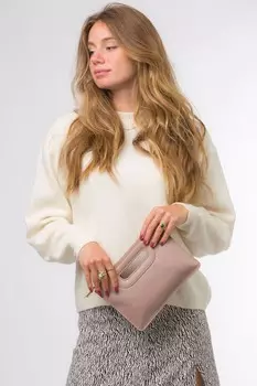 Кожаный клатч Esher Pure Luxuries London, розовый