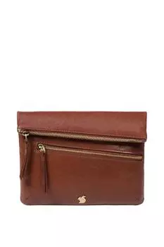 Кожаный клатч Flare Conkca London, коричневый