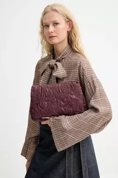 Кожаный клатч Foluke Munthe, оранжевый