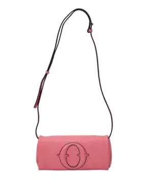 Кожаный клатч клатч на молнии Ottod'Ame, розовый
