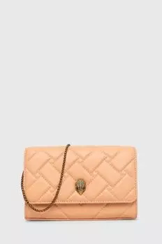 Кожаный клатч Kurt Geiger London, оранжевый