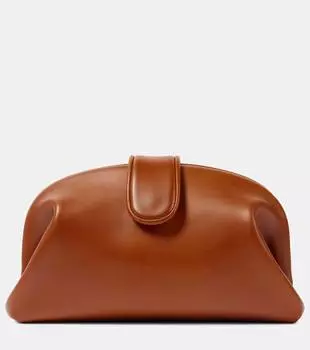 Кожаный клатч Lauren 1980 Teen Bottega Veneta, цвет light wood-m.brass
