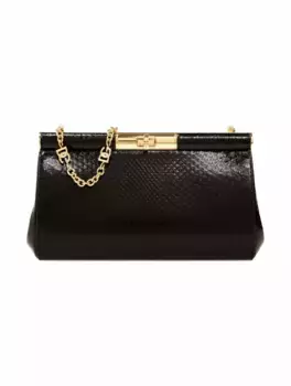 Кожаный клатч Marlene Medium Dolce&Gabbana, черный