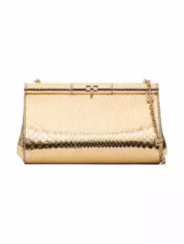 Кожаный клатч Marlene Medium Dolce&Gabbana, золотистый