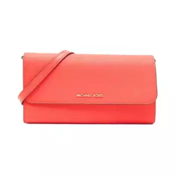 Кожаный клатч Michael Kors, красный