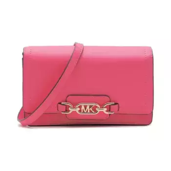 Кожаный клатч Michael Kors, розовый