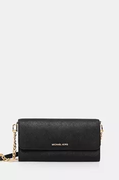 Кожаный клатч Michael Michael Kors, черный