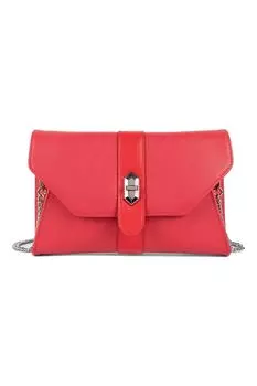 Кожаный клатч Milano Delta Lancaster Paris, красный