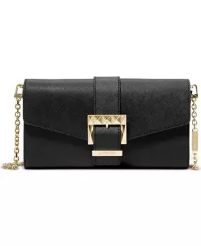 Кожаный клатч penelope среднего размера Michael Kors, черный