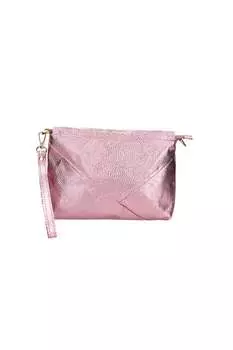 Кожаный клатч с ремешком-цепочкой Gave Lux, розовый