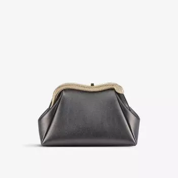 Кожаный клатч Serpentine Bvlgari, черный