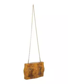 Кожаный клатч Spazzolato Bottega Veneta, цвет Eggnog