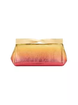 Кожаный клатч Twist с эффектом омбре Aquazzura, золотой