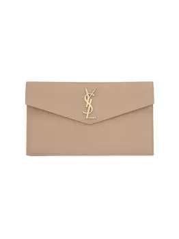 Кожаный клатч Uptown среднего размера Saint Laurent