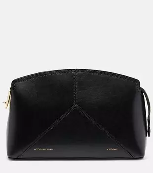Кожаный клатч Victoria Victoria Beckham, черный