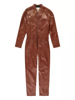 Кожаный комбинезон Ferrari, коричневый
