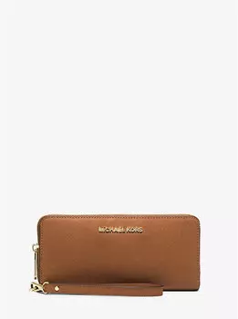 Кожаный континентальный браслет Michael Kors, коричневый