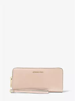 Кожаный континентальный браслет Michael Kors, розовый