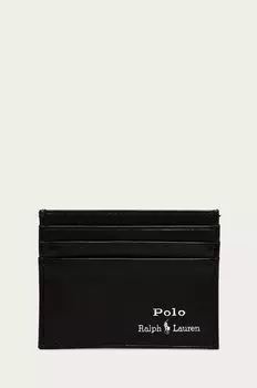 Кожаный кошелек 405803867002 Polo Ralph Lauren, черный