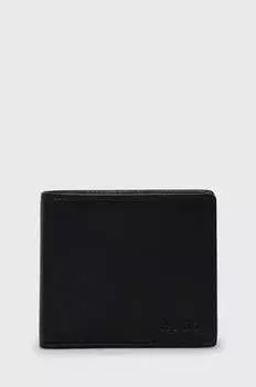 Кожаный кошелек 50470755 Hugo, черный