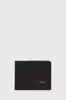 Кожаный кошелек Aeronautica Militare, коричневый