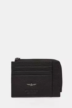 Кожаный кошелек Aeronautica Militare, коричневый