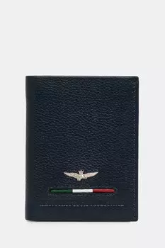 Кожаный кошелек Aeronautica Militare, темно-синий