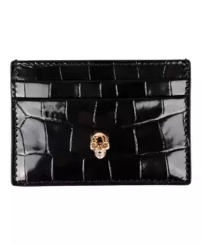 Кожаный кошелек Alexander Mcqueen, черный