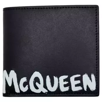 Кожаный кошелек Alexander Mcqueen, черный