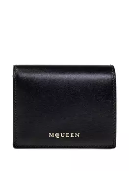 Кожаный кошелек Alexander McQueen, черный