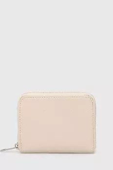 Кожаный кошелек Answear Lab, бежевый