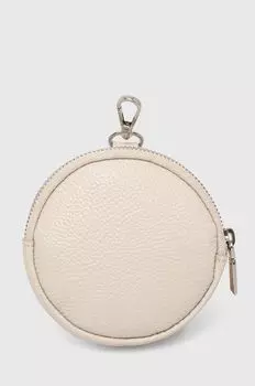 Кожаный кошелек Answear Lab, бежевый