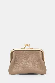 Кожаный кошелек Answear Lab, бежевый