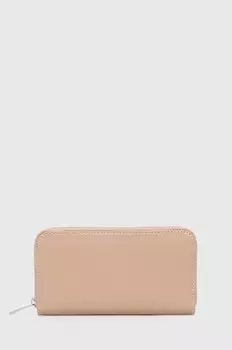 Кожаный кошелек Answear Lab, бежевый