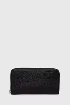 Кожаный кошелек Answear Lab, черный
