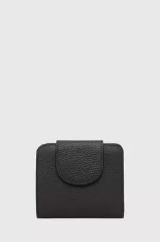 Кожаный кошелек Answear Lab, черный