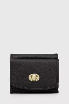 Кожаный кошелек Answear Lab, черный