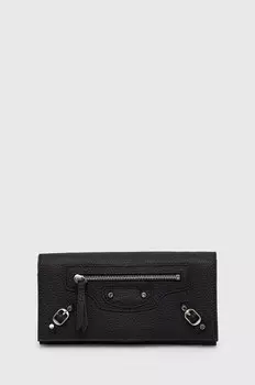 Кожаный кошелек Answear Lab, черный