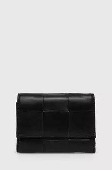Кожаный кошелек Answear Lab, черный
