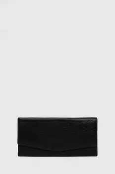 Кожаный кошелек Answear Lab, черный