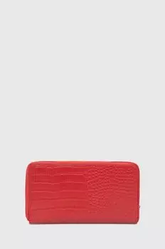 Кожаный кошелек Answear Lab, красный