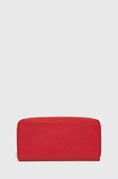 Кожаный кошелек Answear Lab, красный
