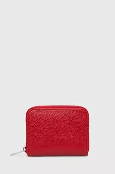 Кожаный кошелек Answear Lab, красный
