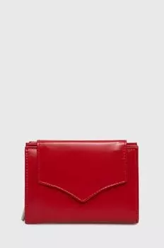 Кожаный кошелек Answear Lab, красный