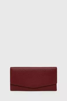 Кожаный кошелек Answear Lab, красный