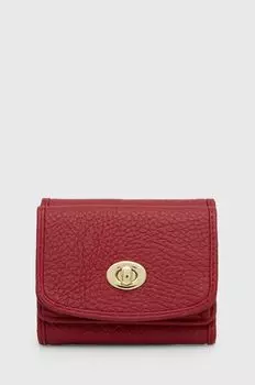 Кожаный кошелек Answear Lab, красный