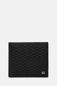 Кожаный кошелек Armani Exchange, черный